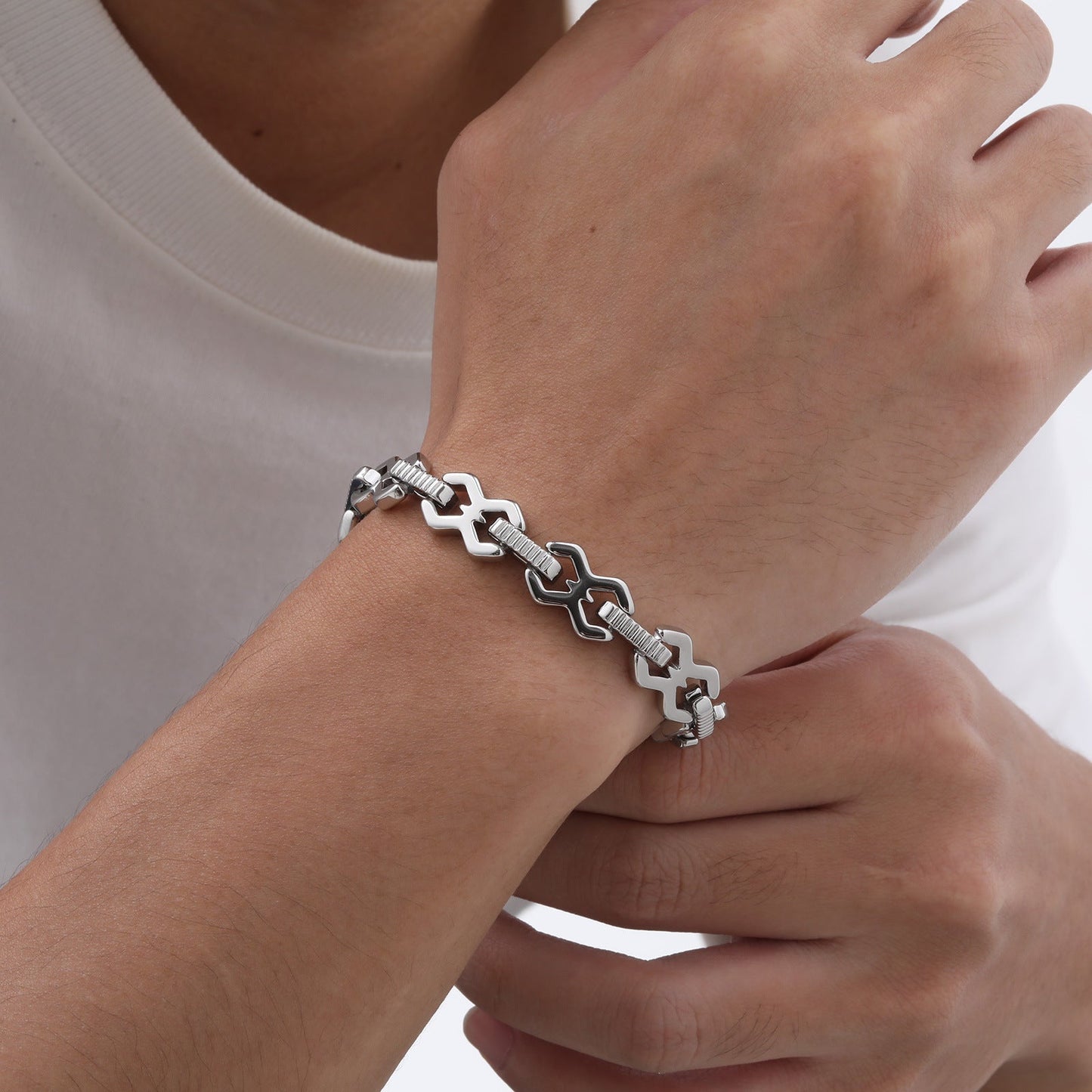 Minimalist Hip Hop Cool Alloy Bracelet - Zambeel