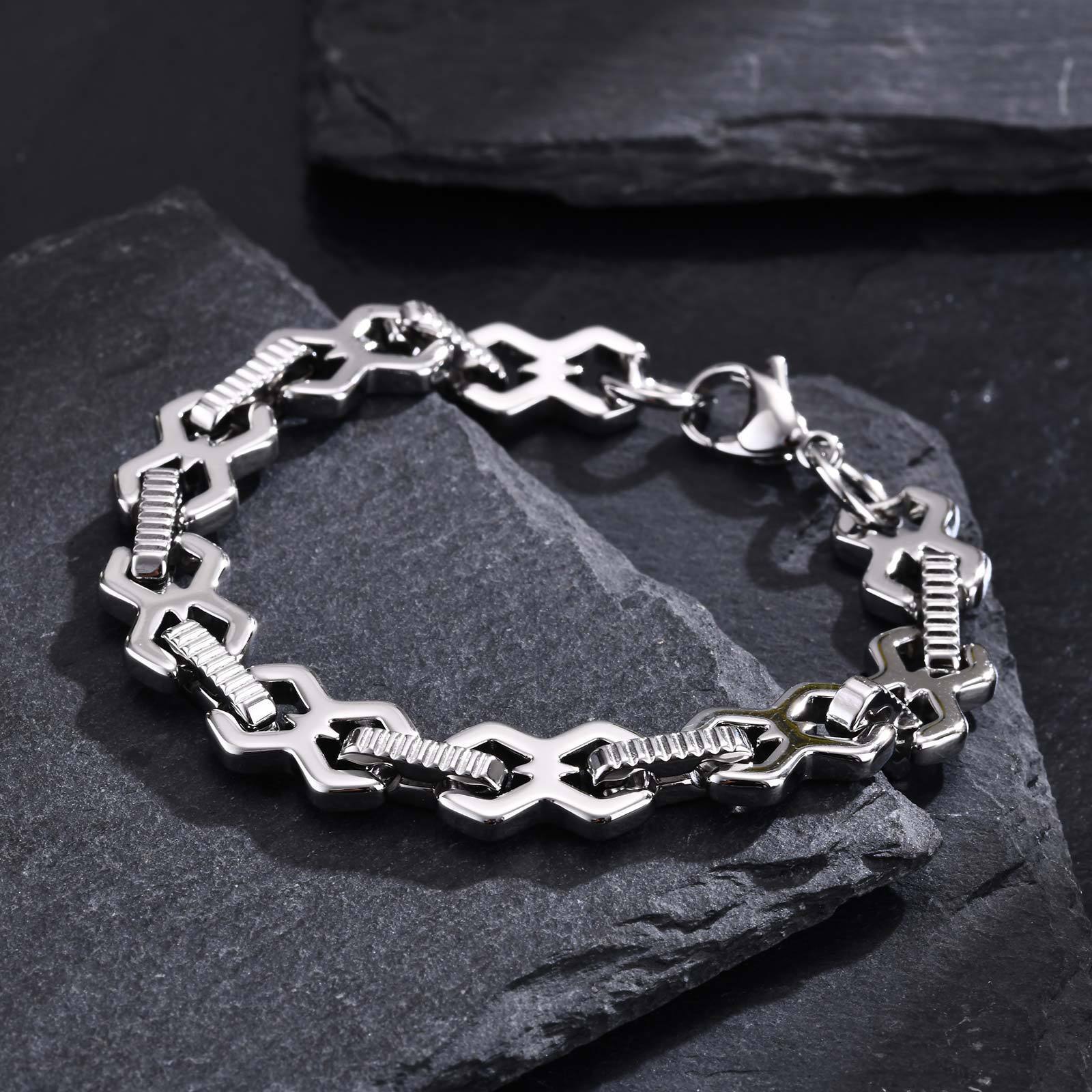 Minimalist Hip Hop Cool Alloy Bracelet - Zambeel