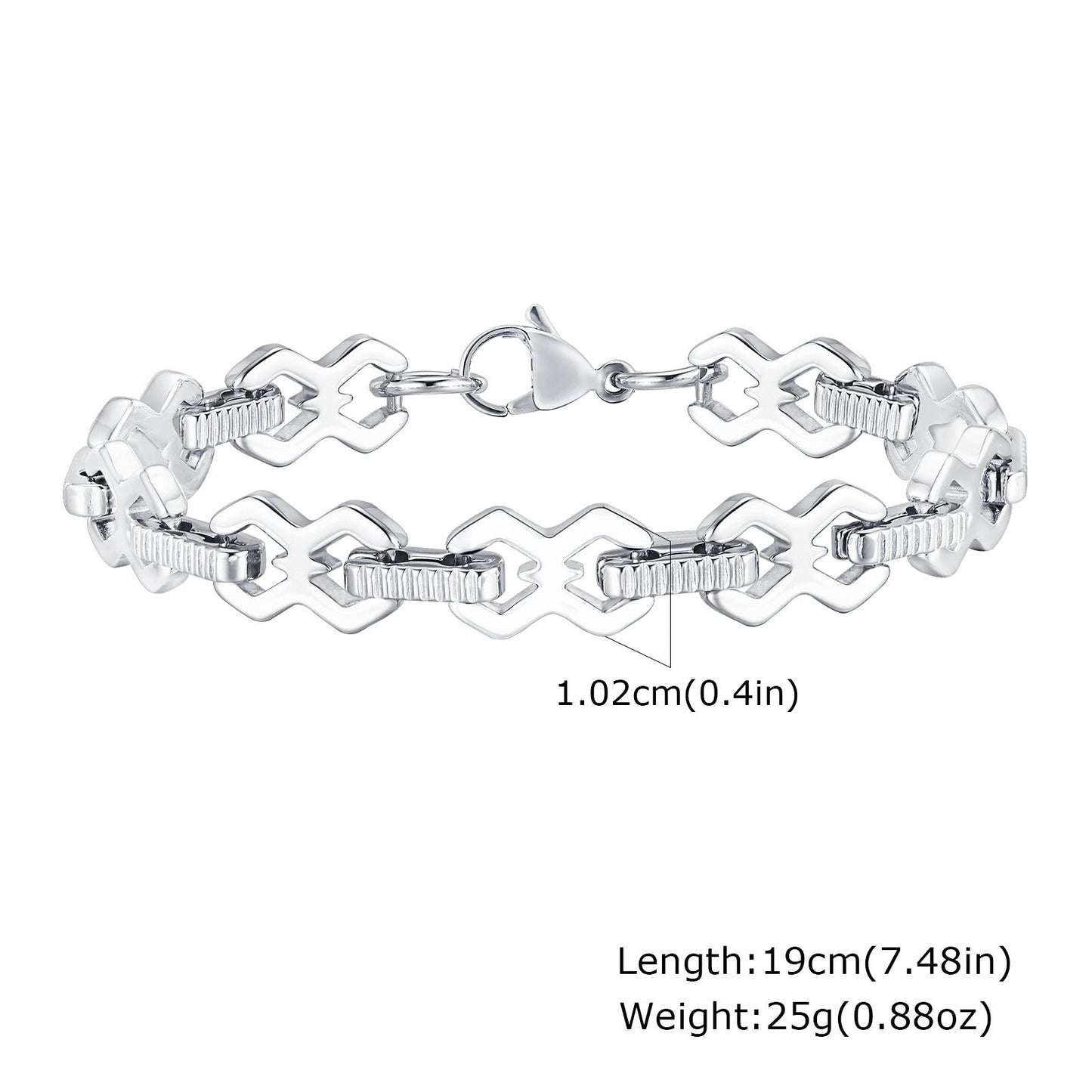 Minimalist Hip Hop Cool Alloy Bracelet - Zambeel