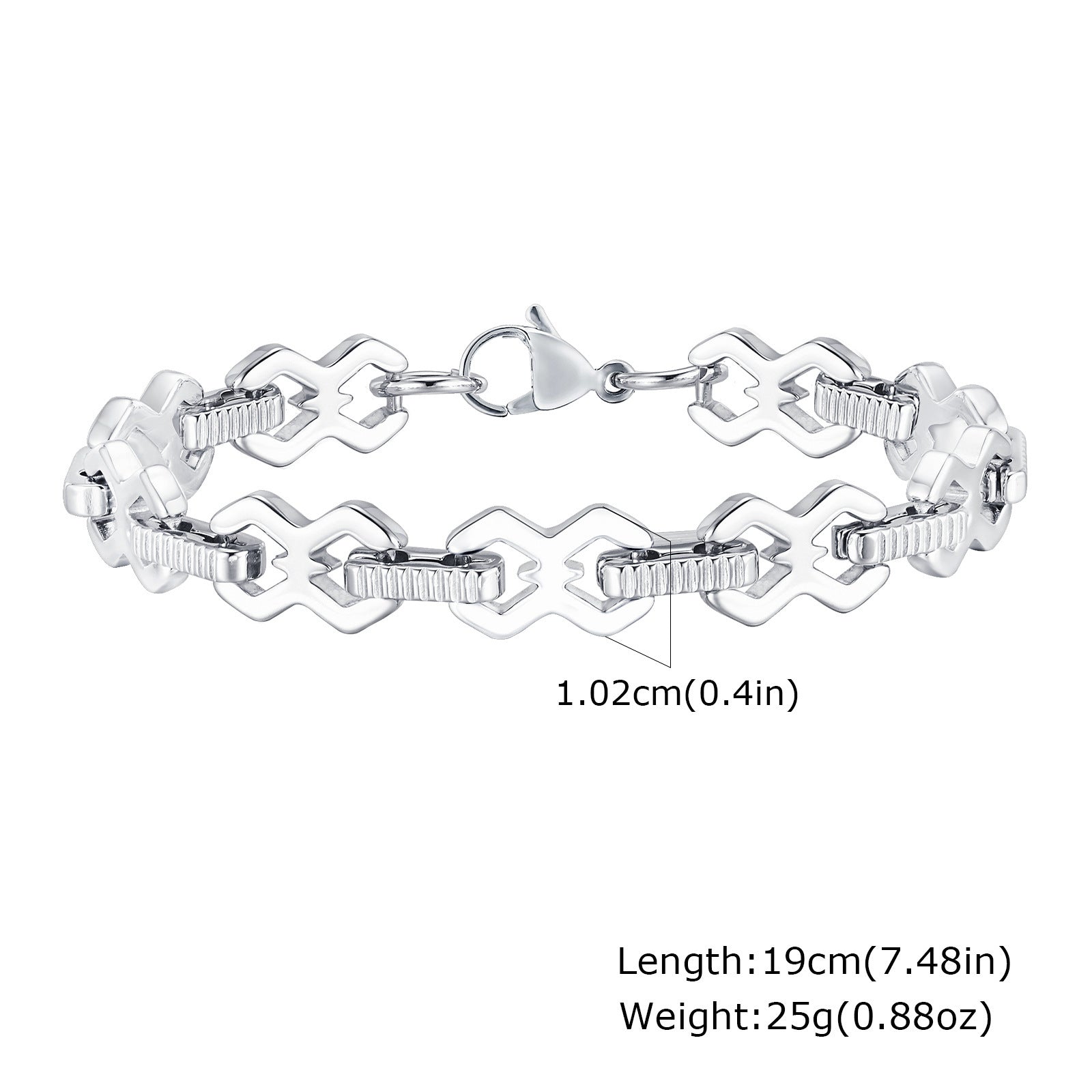 Minimalist Hip Hop Cool Alloy Bracelet - Zambeel