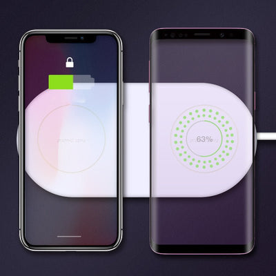 Mobile Phone Dual - charge Wireless Charger Supports Fast Charging Of Two Mobile Phones Wireless Charger - Zambeel