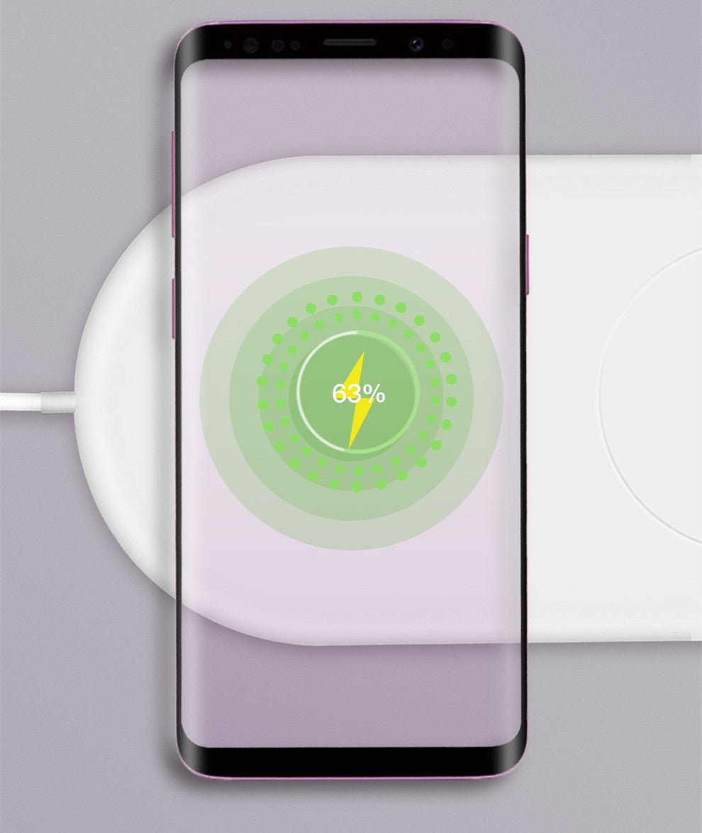 Mobile Phone Dual - charge Wireless Charger Supports Fast Charging Of Two Mobile Phones Wireless Charger - Zambeel