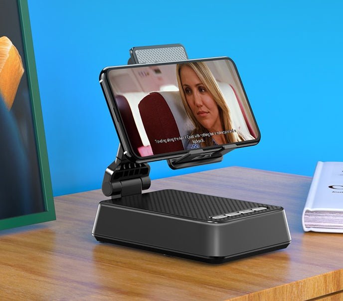 Mobile Phone Smart Broadcaster Stand Wireless Bluetooth Speaker Device HD Mic Strong Sound Field For Live Broadcast Desk Holder - Zambeel