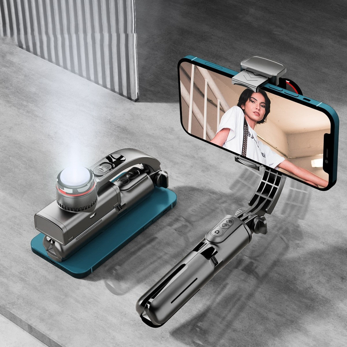 Mobile Phone Stabilizer Hand - held Tripod Head Selfie Stick - Zambeel