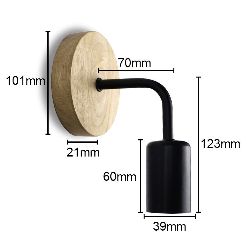 Modern Minimalist Wrought Iron Wall Lamp - Zambeel