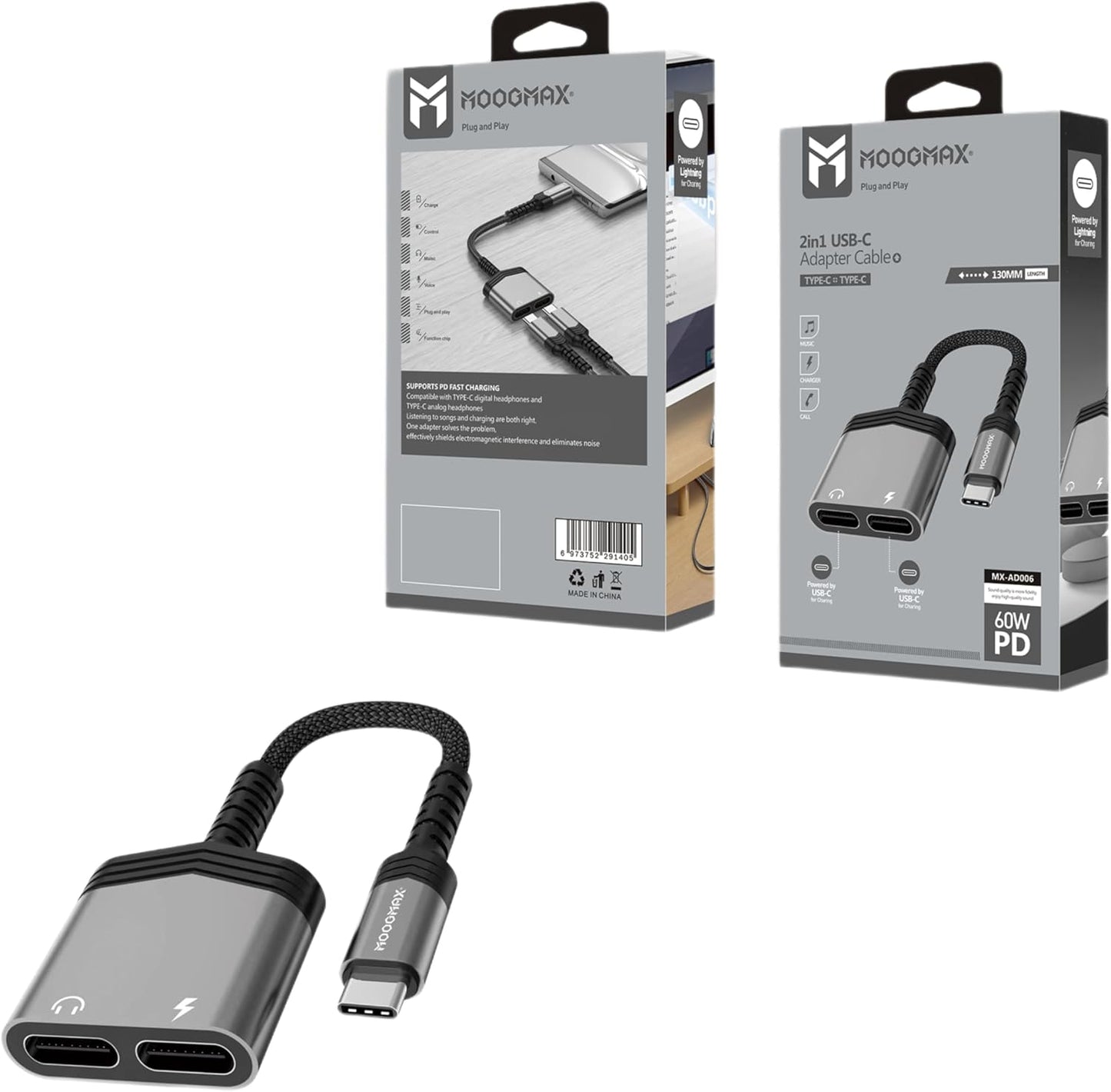 Moogmax - 2 - in - 1 Headphone Jack (Original) - Zambeel