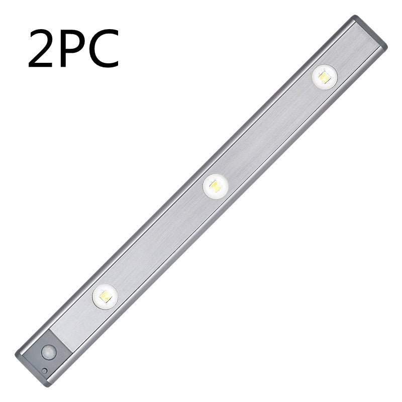 Motion Sensor Lamp Under The Cabinet Dimmable Cabinet Lamp Rechargeable Magnetic Suction Installation Kitchen Night Light Wardrobe Lamp - Zambeel