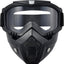Motorcycle Riding Goggles With Detachable Face Mask - Zambeel
