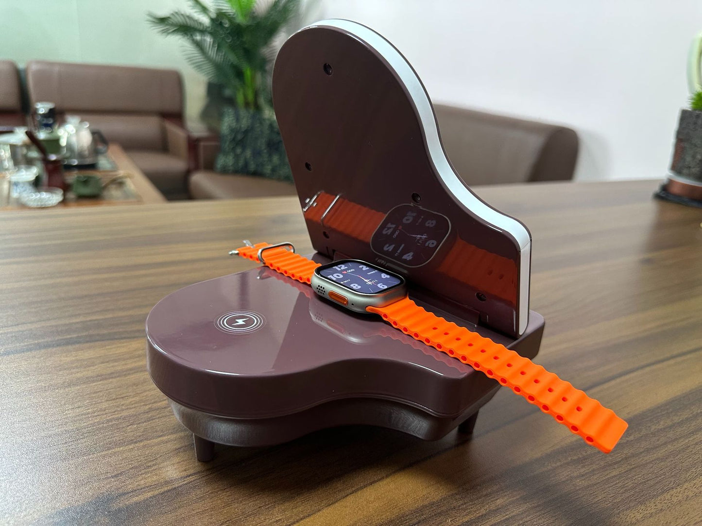 Multi - function Bluetooth Speaker 3 In 1 Wireless Charger With Mobile Phone Holder - Zambeel