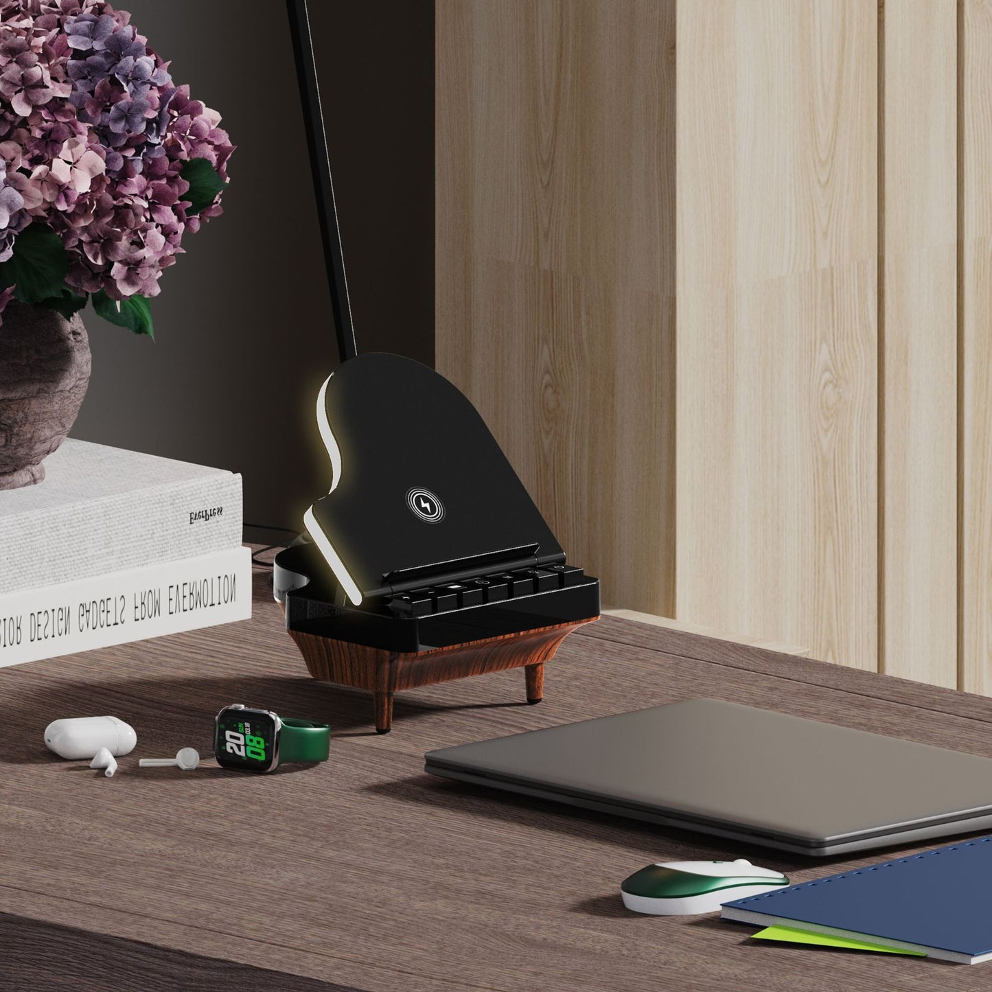 Multi - function Bluetooth Speaker 3 In 1 Wireless Charger With Mobile Phone Holder - Zambeel