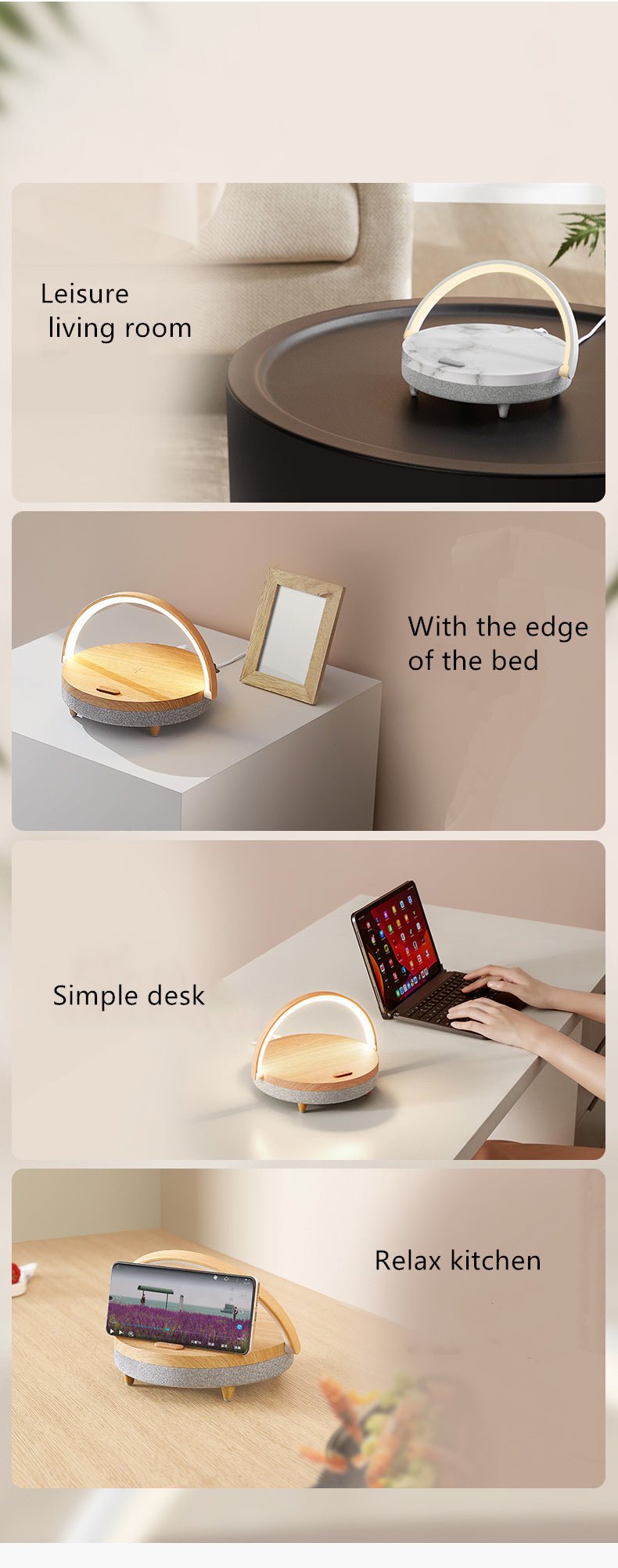 Multi - Function Wireless Charging Night Light - Zambeel
