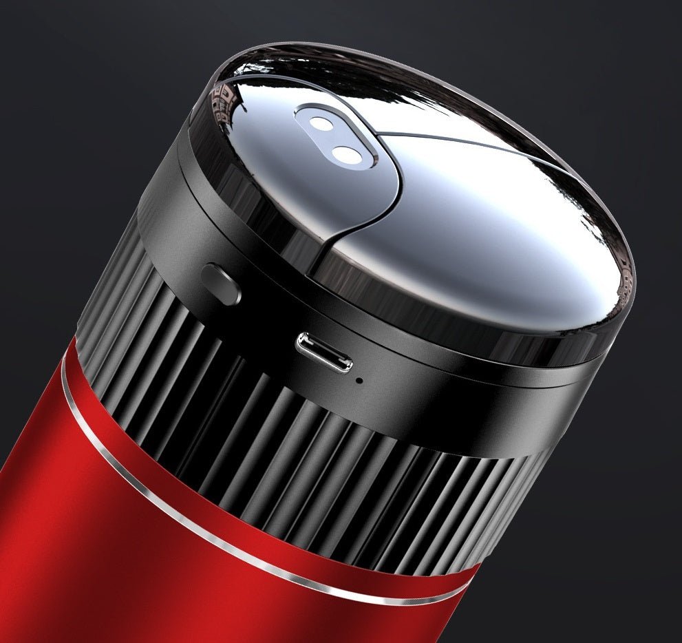 Multi - functional Creative Smart Car Ashtray With Lid - Zambeel