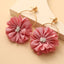 Multi - layer Chiffon Lace Flower Ear Ring - Zambeel