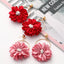 Multi - layer Chiffon Lace Flower Ear Ring - Zambeel