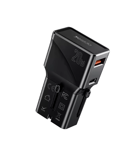 Multi Plug Outlet USB Travel Charger - Zambeel