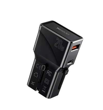 Multi Plug Outlet USB Travel Charger - Zambeel