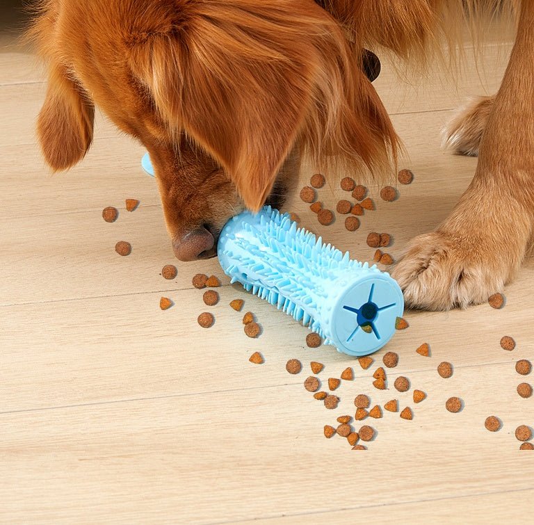 Multifunctional Dog Chew Food Dispenser With Suction Cup Pet Molar For Playing Biting Puppy Pulling Tugging - Zambeel