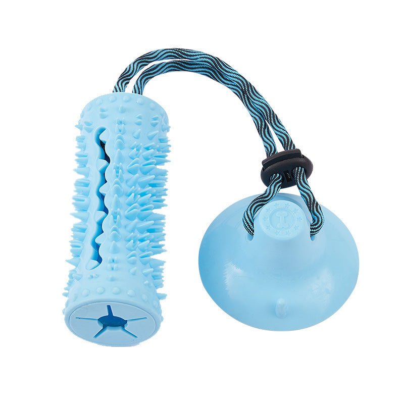 Multifunctional Dog Chew Food Dispenser With Suction Cup Pet Molar For Playing Biting Puppy Pulling Tugging - Zambeel