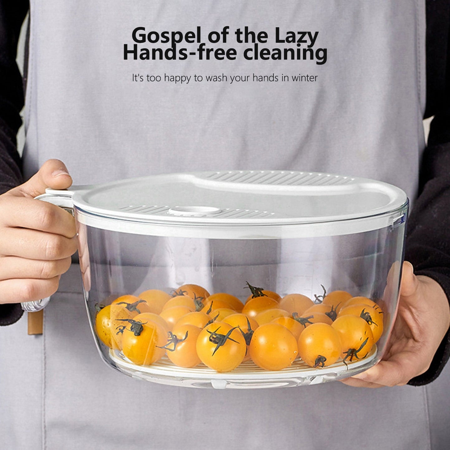 Multifunctional Drainage Basin For Domestic Kitchen Rice Fruit Washing Basket Vegetable Basket Wash Multi Function Kitchen Gadgets - Zambeel