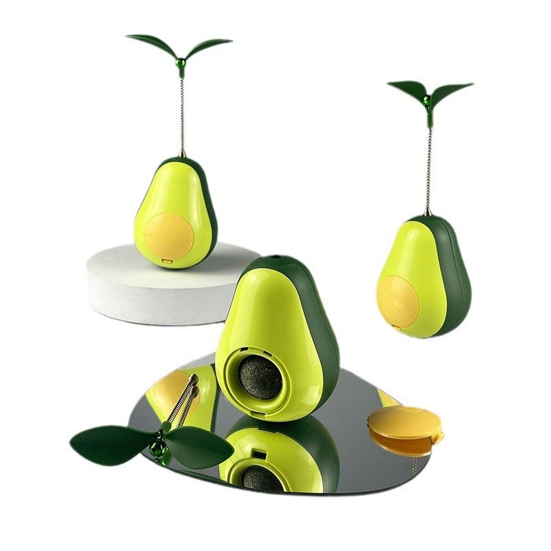 Multifunctional Food Leakage Toy Tumbler Avocado Cat Toy - Zambeel