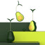 Multifunctional Food Leakage Toy Tumbler Avocado Cat Toy - Zambeel
