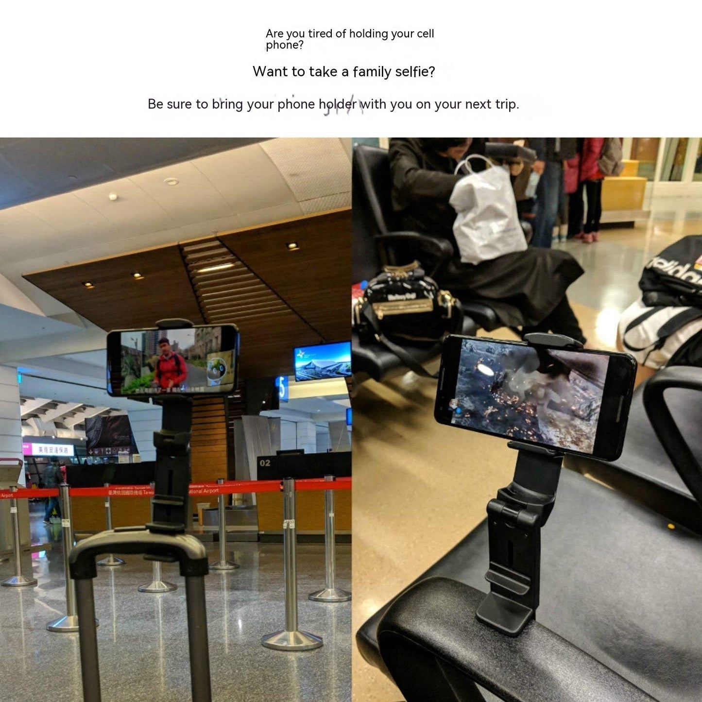 Multifunctional Lazy Phone Holder Business Trip Travel Office Binge - watching Tool Foldable Rotating - Zambeel