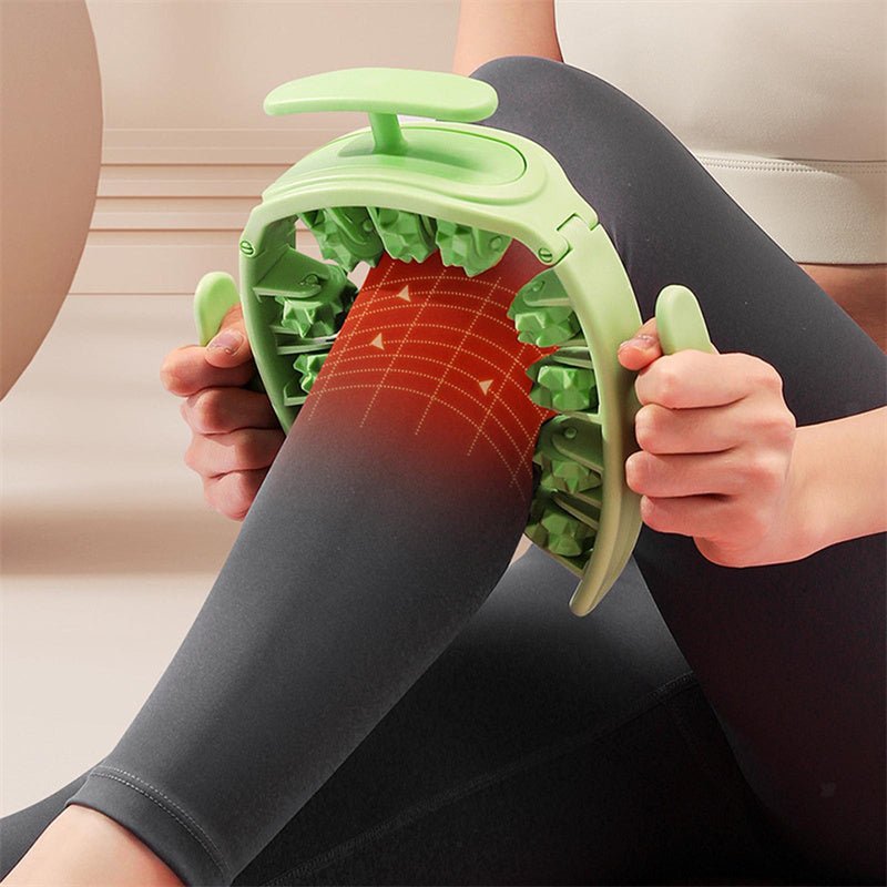 Multifunctional Manual Round Massager Roller Fitness Waist Buttocks Muscles Leg Gripper Stovepipe Thigh Removable Massage Gym Tool Beauty Health - Zambeel