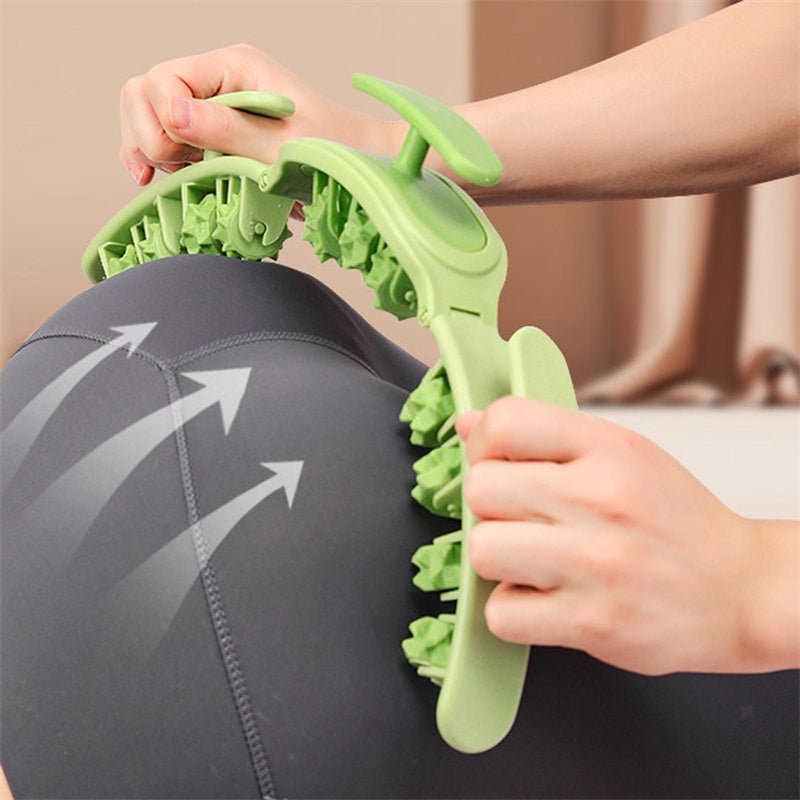 Multifunctional Manual Round Massager Roller Fitness Waist Buttocks Muscles Leg Gripper Stovepipe Thigh Removable Massage Gym Tool Beauty Health - Zambeel