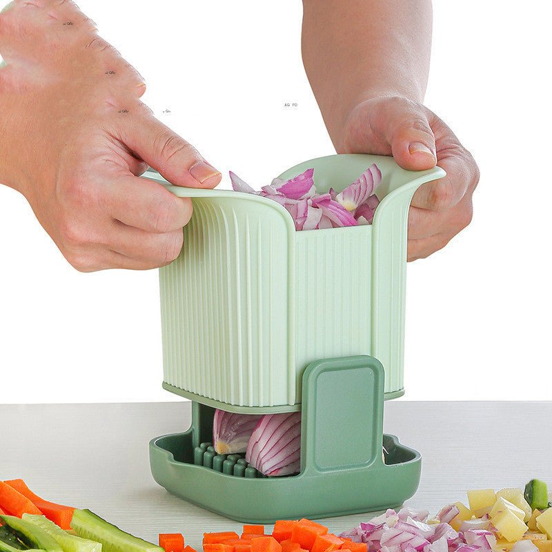 Multifunctional Vegetable Chopper French Fries Cutter Household Hand Pressure Onion Dicer Cucumber Potato Slicer Kitchen Tools - Zambeel
