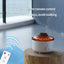 Mute Of New Small Simulated Flame Volcano Humidifier Flame Humidifier Volcano Diffuser Home Decorations - Zambeel