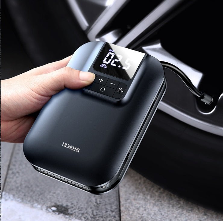 New A7 Wireless Car Air Pump Portable Car Mini Tire Digital Display Small Air Pump Bicycle Pump - Zambeel