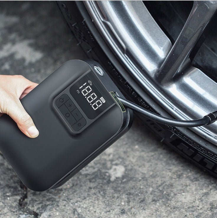New A7 Wireless Car Air Pump Portable Car Mini Tire Digital Display Small Air Pump Bicycle Pump - Zambeel