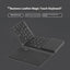 New B055 Business Leather Large Touch Version Bluetooth Folding Keyboard - Zambeel