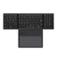 New B055 Business Leather Large Touch Version Bluetooth Folding Keyboard - Zambeel