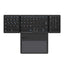 New B055 Business Leather Large Touch Version Bluetooth Folding Keyboard - Zambeel