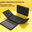 New B055 Business Leather Large Touch Version Bluetooth Folding Keyboard - Zambeel