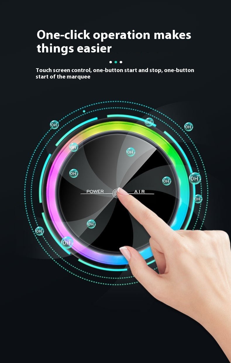 New Car Air Purifier Home Office Horse Running Light Except Flue Dust Purifier - Zambeel