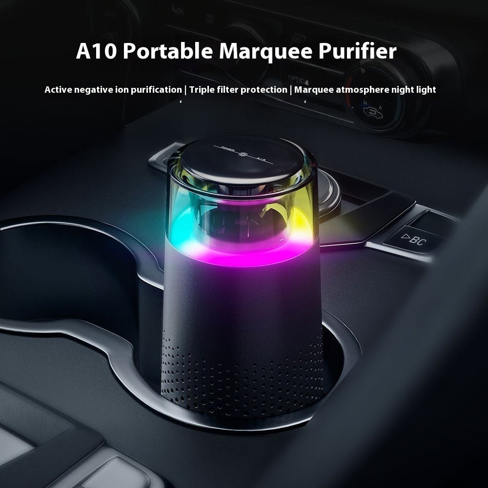 New Car Air Purifier Home Office Horse Running Light Except Flue Dust Purifier - Zambeel
