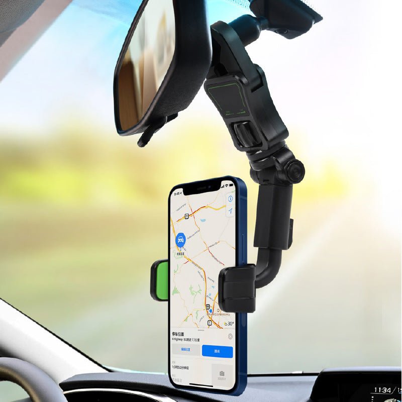 New Car Mobile Phone Holder Rear View Mirror Bracket AR Navigation Pillow - Zambeel