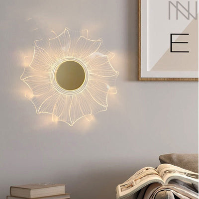 New Creative Personality Petal Acrylic LED Wall Lamp Modern Simple - Zambeel