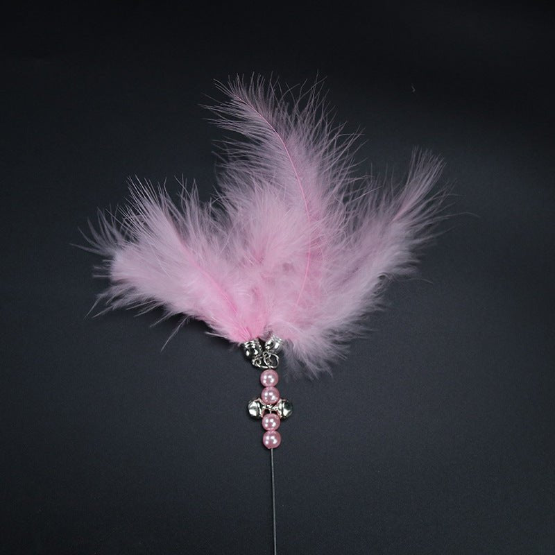 New Fairy Cat Teaser Bell Feather Cat Toy Cat Teaser Interactive Cat Teaser Toy Cat Toy - Zambeel