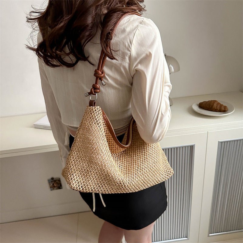 New Fashion Retro Straw Bag Versatile Large Capacity - Zambeel