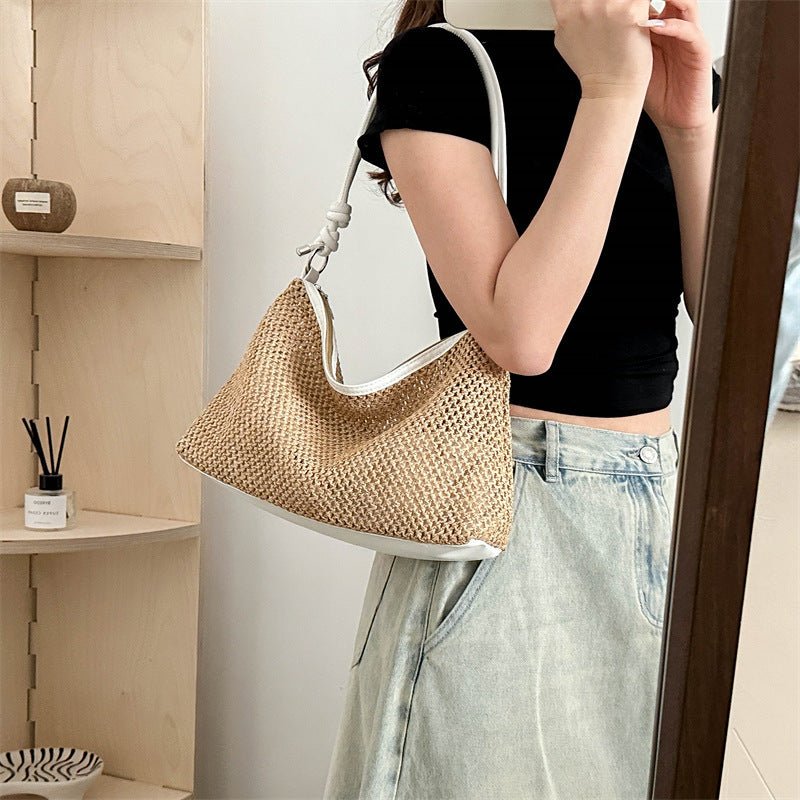 New Fashion Retro Straw Bag Versatile Large Capacity - Zambeel