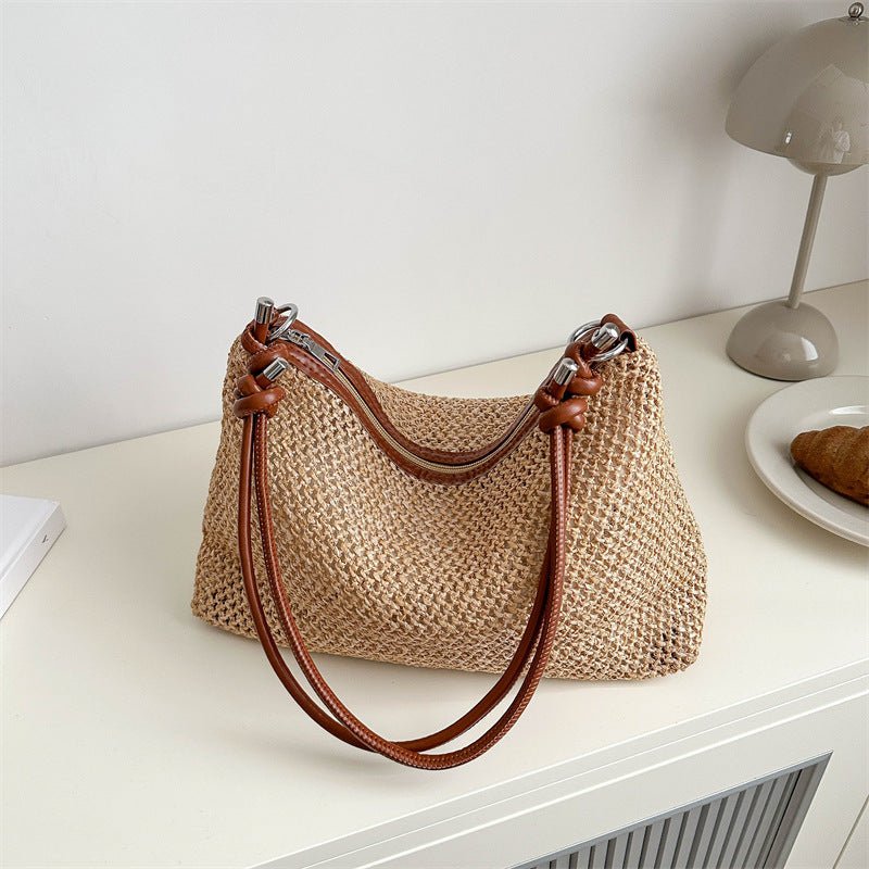 New Fashion Retro Straw Bag Versatile Large Capacity - Zambeel