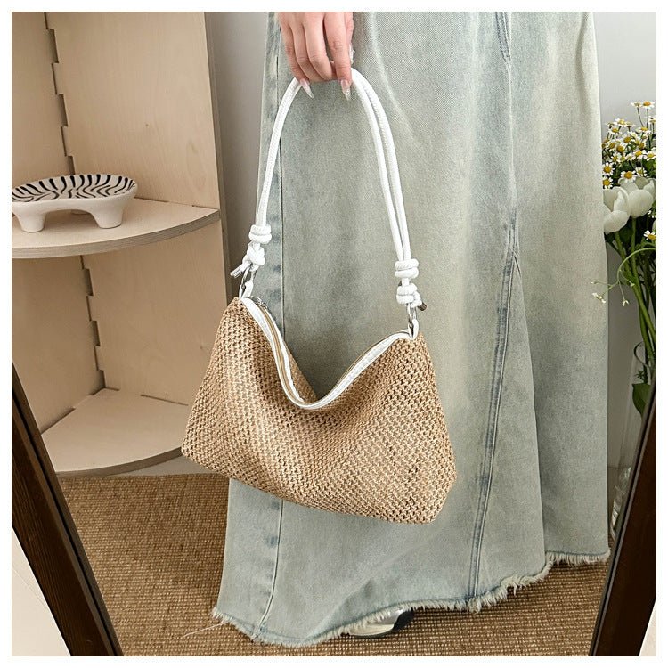 New Fashion Retro Straw Bag Versatile Large Capacity - Zambeel