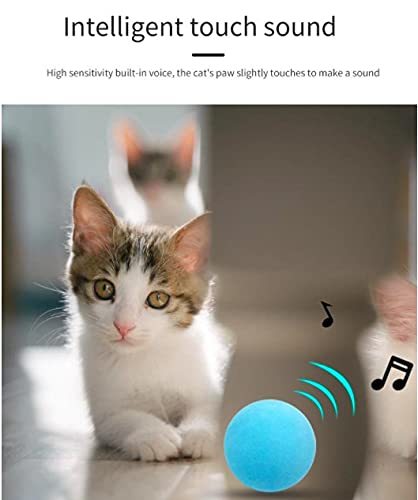 New Gravity Ball Smart Touch Sounding Toys Interactive Pet Toys Squeak Toys Ball Pet Training Toy For Indoor Cats - Zambeel