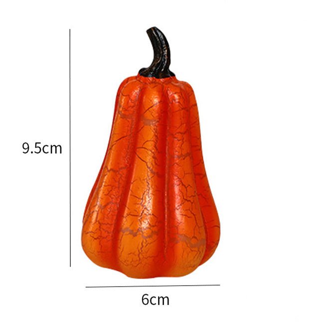 New Halloween Pumpkin Lantern Simulation Pumpkin LED Candle Lamp Resin Luminous Pumpkin - Zambeel