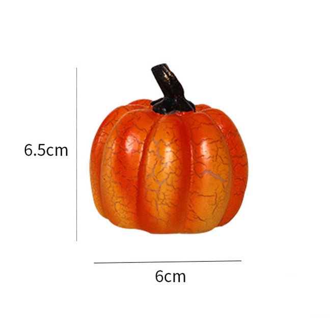 New Halloween Pumpkin Lantern Simulation Pumpkin LED Candle Lamp Resin Luminous Pumpkin - Zambeel