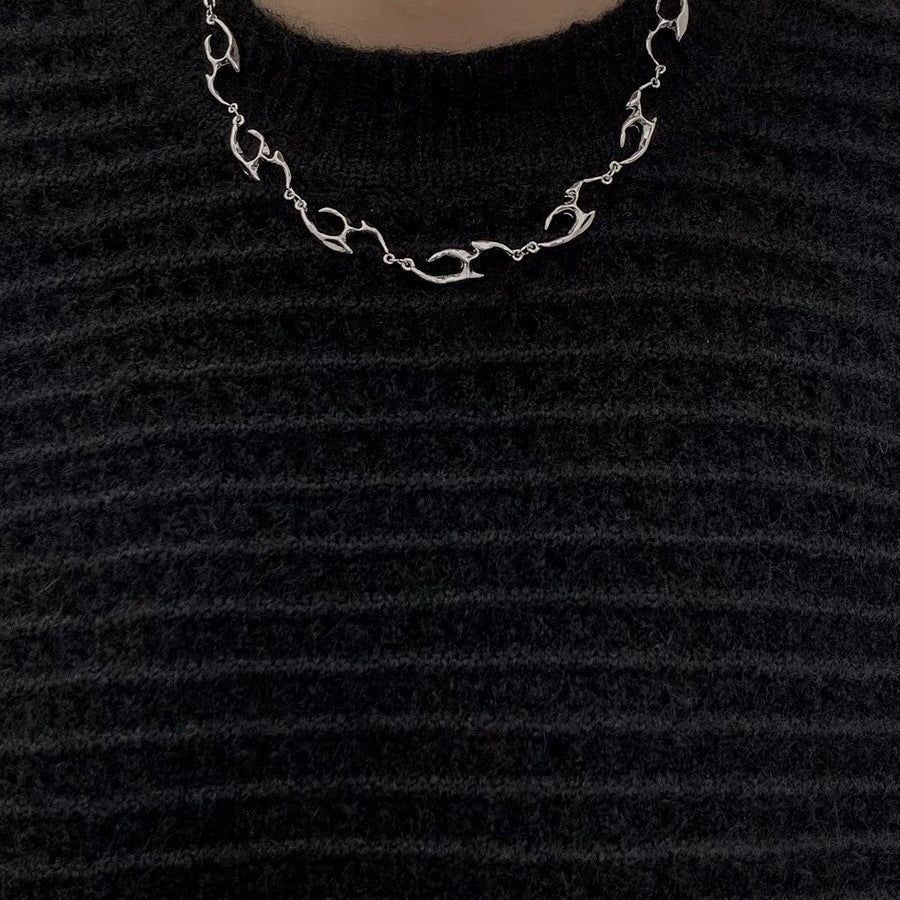 New Irregular Shaped Metal Necklace - Zambeel