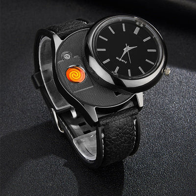 New Military USB Lighter Watch Men's - Zambeel